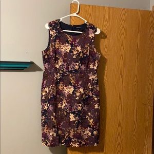 Lands’ End Floral Ponte Shift Dress Size 12